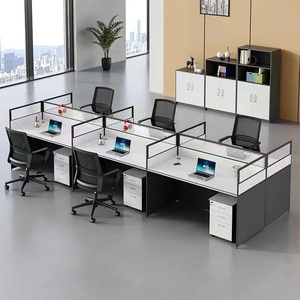 New Design Customizable Modular Office Wooden Furniture Set Workstation Workspace Solution Staff Office <b>Desk</b> - Product Image 3