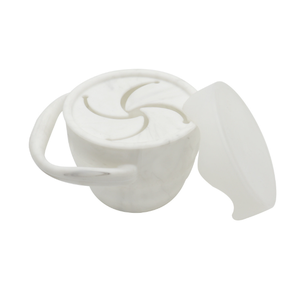 Tasse à collation pliable en silicone pour bébé et maman, avec couvercle, design élégant, pour aliments complémentaires, vaisselle pour bébé - Product Image 4