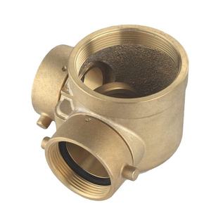 SLION FM pour équipement de lutte contre l'incendie certifié ULC, raccord siamois en laiton avec clapet oscillant pour la protection incendie et les aéroports - Product Image 3