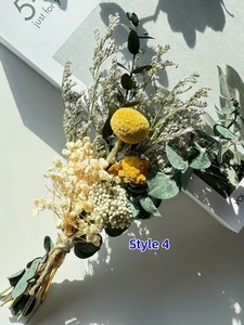 Mini Ramo de Rosas de Algodón Estilo Boho en Jarrón Pequeño, Decoración del Hogar, Decoración de Mesa de Boda, Regalos de Inauguración de Casa para Navidad, Flores Secas envasadas - Product Image 5