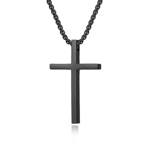 Fashion United States Normal <b>Cross</b> Charm New Hot-selling Simple Plain Prayer Ankh Necklace - Product Image 6