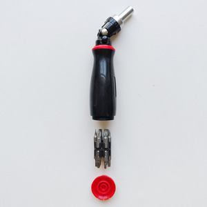13 Pc Multi <b>Angle</b> Bend Ratchet <b>Screwdriver</b> Set With Magnetic Bits Metric System Diy Tool Kit - Product Image 3