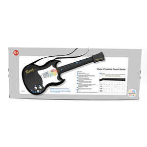 Guitarra Clásica de Juguete con Luces Estilo Rock, Funciona con Pilas, Juguete Educativo de Dibujos Animados para Niños (Plástico) - Product Image 1