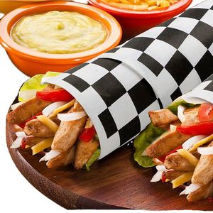 Papel de Hornear Antiadherente y Resistente al Aceite con Recubrimiento de PE para Sándwiches, con Logotipo Personalizado Impreso, para Hamburguesas y Rollos de Pollo - Product Image 1