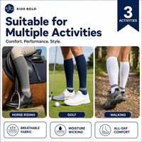 Chaussettes d'équitation mi-hautes personnalisées pour adultes et jeunes, respirantes en coton, à compression, pour l'automne, avec logo personnalisé