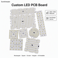 Carte PCB LED personnalisée 10-200W pour module d'éclairage public LED, projecteur, éclairage industriel, downlight – Fabricant OEM Chine
