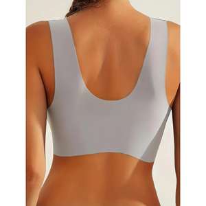 Everyday Sexy Style Wire-Free Seamless <b>Bra</b> for Women <b>Front</b> <b>Open</b> Closure Push-Up Feature New Type Wireless for Adults Stock - Product Image 3