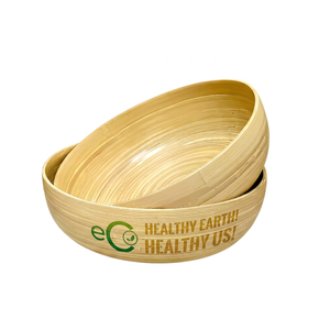 Offre Spéciale : Assiettes et Bols en Bambou Naturel Écologique, Prêts à l'emploi, pour Cadeaux – Qualité Supérieure Eco2go Vietnam - Product Image 1