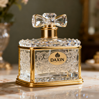 Flacon de parfum pour femme de marque de luxe, 100 ml, flacon de parfum en verre rectangulaire, 30 ml, 50 ml, 100 ml