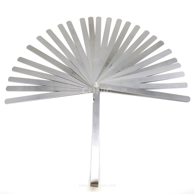 29 Blades 0.05-1.0mm 65Mn Steel Feeler Gauge Set Thickness Gauge 200mm Feeler Gauge