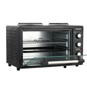 <span class=keywords><strong>Oven</strong></span> panggang listrik berdiri besar hitam, <span class=keywords><strong>Oven</strong></span> Pizza listrik 30l 1600w dengan piring panas ganda