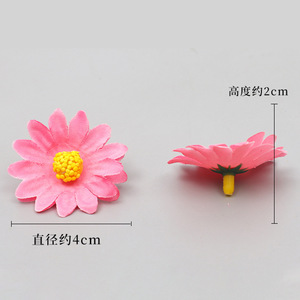 Têtes de fleurs de marguerites artificielles en soie, 3 cm de haut, simulation réaliste, décoration intérieure, accessoires de mariage - Product Image 2