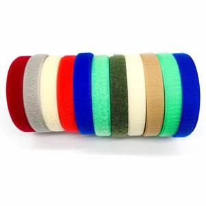 Bande auto-agrippante à forte adhérence, 30% nylon et 70% polyester, 80mm 100mm 160mm, rouleaux de ruban magique, logo et couleur personnalisés - Product Image 1