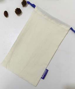 Sac à cordon en coton personnalisé, sac cadeau en coton biologique, emballage de bijoux, sac de rangement écologique, sac cadeau pour fête - Product Image 5