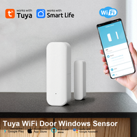 Détecteur d'ouverture/fermeture de porte intelligent WALE Tuya WiFi à piles, compatible avec l'application Smartlife, notifications, compatible Alexa, pour hôtel