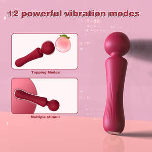 वयस्क वाटरप्रूफ सिलिकॉन रिचार्जेबल 12 आवृत्ति कंपन वाइब्रेटर लव स्टिक ऑर्गेज्म जी-स्पॉट कंपन उत्तेजना को गर्म किया जा सकता है - Product Image 2