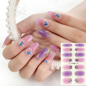 Vente en gros sur mesure bandes de vernis à ongles en plastique 3D de style français japonais autocollants imperméables à ongles faciles à appliquer - Product Image 2
