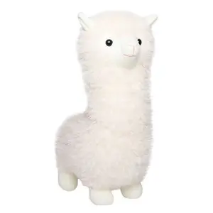 Murah 6 inci asli manufaktur besar hanya bulu alpaca llama boneka bayi binatang mewah
