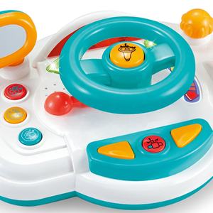 Jouets pour enfants jeu de conduite avec lumière et musique volant jouet centre d'activité pour bébés apprentissage précoce éducatif - Product Image 5