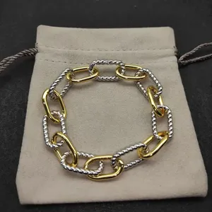 Pulsera de Cadena de Cuerda de Acero Inoxidable Chapada en Oro Personalizada, Pulsera Trenzada Geométrica Lista para Usar, Joyería Unisex, Pulsera de Moda - Product Image 4