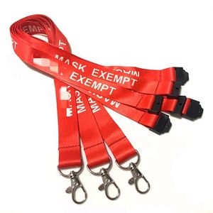 High Quality Red Plain Neck Strap Polyester Sublimation Lanyard Custom Lanyard With Buckle - Product Image 2
