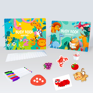 Libro de Rompecabezas de Pegatinas de Dinosaurios Mágicos Personalizado para Bebés, Educativo, Silencioso, con Encuadernación en Espiral y Papel Offset para Niños - Product Image 1