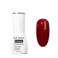 ICE NOVA Vernis Gel Cerise Foncé OEM ODM Personnalisé 6 Couleurs Rouge Cerise Vernis Gel UV pour Ongles Étiquette Privée Logo Gel Couleur