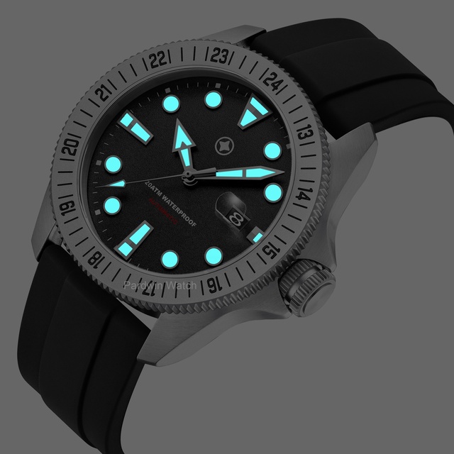 Stylish Men Wrist Watch Automatic Watch for Men OEM Design Diver Watch Mechanical Sapphire Crystal with Japan Luminous Markers