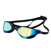 Gafas de Natación Unisex Profesionales Antivaho con Protección UV, Impermeables, de PC+Silicona, Ajuste a Presión, Coloridas, con Logotipo Personalizado