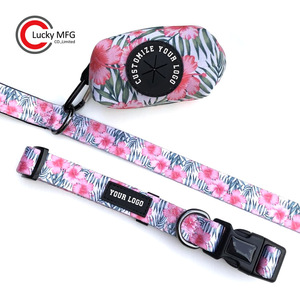 Juego De Correa Y Collar Para Perro Cintas Personalizadas Sólido 2022 Diseño Gratis Logotipo Personalizado Sublimación Impreso Nylon Correa De Perro Nylon - Product Image 2