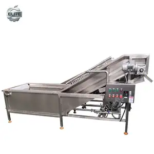 Large scale industrial air bubble vegetable cleaning equipment