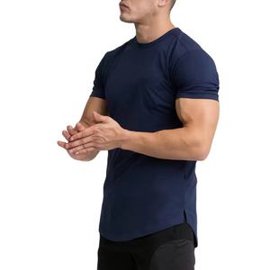 Vêtements de sport personnalisés T-shirt en coton Homme Vêtements de fitness Vêtements de sport T-shirts tendance Été Toutes les couleurs Coupe ajustée T-shirt homme - Product Image 2
