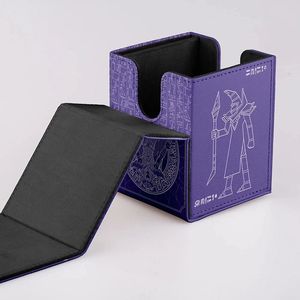 Boîte de rangement magnétique pour cartes à collectionner compatible avec MTG Commander, capacité de 100 cartes TCG à double pochette. - Product Image 4