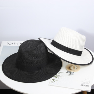 หมวกฟางปีกกว้าง M Label สำหรับชายหญิง ใส่ได้ทั้งฤดูใบไม้ผลิและฤดูร้อน ป้องกันแสงแดด เหมาะสำหรับชายหาดและกิจกรรมกลางแจ้ง ขนาด 56-58 ซม. - Product Image 2