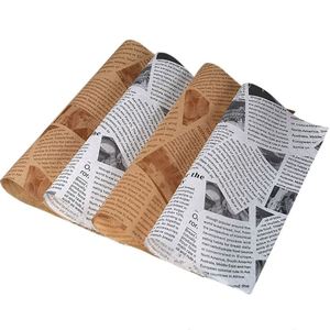 Papel Antigrasa Blanco y Gris al por Mayor para Envolver Hamburguesas, Kit de Alimentos, 0-12 Hojas y Rollo - Product Image 1