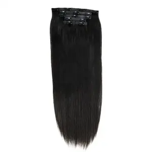 Inice tóc nhà máy bán buôn dày tóc con người extensiones tự nhiên Clip Ins 100% vô hình Trinh Remy clip trong phần mở rộng tóc