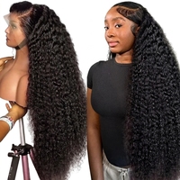 Perruques Lace Front Sans Colle en Cheveux Humains HD Transparentes pour Ondulations Naturelles, 100% Cheveux Brésiliens Vierges Longueurs Variées pour Femmes Noires