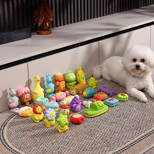 Toptan doğal lateks köpek oyuncak meyve hayvan bisküvi yumuşak kauçuk oyuncak gıcırtılı Pet çiğnemek oyuncaklar için küçük köpek - Product Image 3