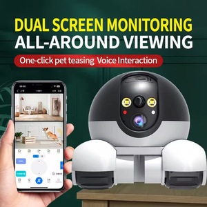 Di động thông minh <span class=keywords><strong>Robot</strong></span> Dual-Screen máy ảnh wifi không dây HD thân thiện với vật nuôi Home <span class=keywords><strong>Camera</strong></span> An Ninh - Product Image 4