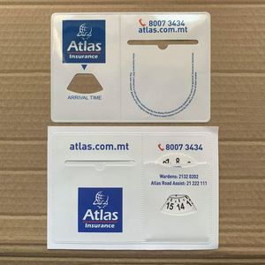 Porta Licencias de PVC Adhesivo Multifuncional Personalizado, Disco de Estacionamiento, Temporizador, Reloj de Estacionamiento, Papel - Product Image 6