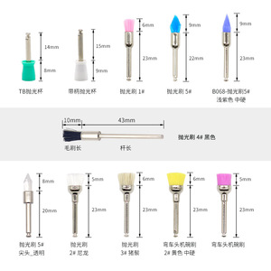 Brosses de polissage dentaire colorées en forme de bol pour l'entretien des prothèses dentaires, de haute qualité, résistantes à l'usure - Product Image 5