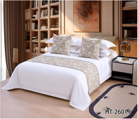 Vente en gros de couvre-lits décoratifs de luxe 5 étoiles personnalisés pour hôtel