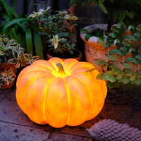 Lanterne solaire d'extérieur en forme de citrouille, étanche IP65, pour jardin, paysage, zone scénique, ferme, pelouse, ambiance Halloween visage de fantôme