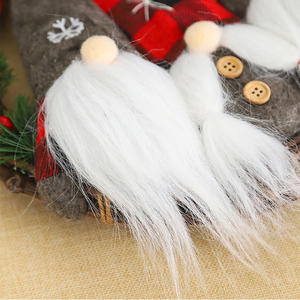 Vente en gros guirlande de poupées Forestier, figurines sans visage, guirlande de Noël en rotin pour autocollants de fenêtre, ornements <span class=keywords><strong>muraux</strong></span> - Product Image 2