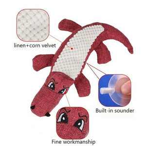 Manufacturer Funny Crocodile Design <strong>Dog</strong> Plush <strong>Toys</strong> Green Blue <strong>Purple</strong> Colors Chew Squeaky Pet <strong>Toys</strong> - Product Image 4