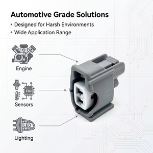 Conector Eléctrico Hembra de 2 Pines 6189-0611, Conector Automotriz para Sensor de Detonación del Inyector de Combustible para Toyota - Product Image 1
