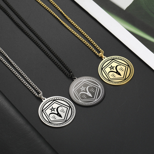 Myshape satánico Baphomet colgante collar Sigil de Lucifer Satan cabeza de cabra demonio collar joyería de acero inoxidable - Product Image 3