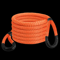 Sangles de remorquage cinétiques de haute qualité en polyester robuste et nylon double tressé, certifiées CE/EN12195-2, résistance au rupture 5000 kg