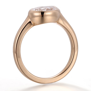 Nuovo Design da 1,5 ct con taglio a pera test di diamanti coltivati da laboratorio 18K 14K 10K <span class=keywords><strong>oro</strong></span> solido giallo Fashion <span class=keywords><strong>anelli</strong></span> anello fatto a mano per ragazze - Product Image 3