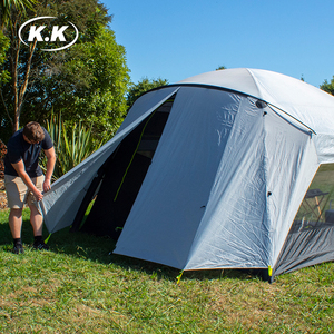 Tente de Camping Familiale <span class=keywords><strong>Gonflable</strong></span> Kawagebo Kamp (KK) 13' X 10.5' (12.8㎡) pour 6 Personnes, Tente Maison de Glamping en Oxford à Air - Product Image 4